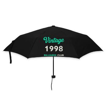 Vintage 1998 – Billiards Club Retro Geburtsjahr - Regenschirm (klein) - Schwarz - Vorne