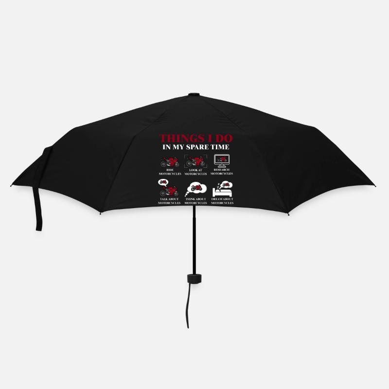 Choses que je fais pendant mon temps libre - Parapluie standard - noir