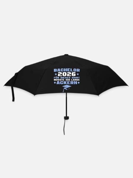 Bachelorprüfung bestanden Bachelor Abschluss 2026 - Regenschirm (klein) - Schwarz