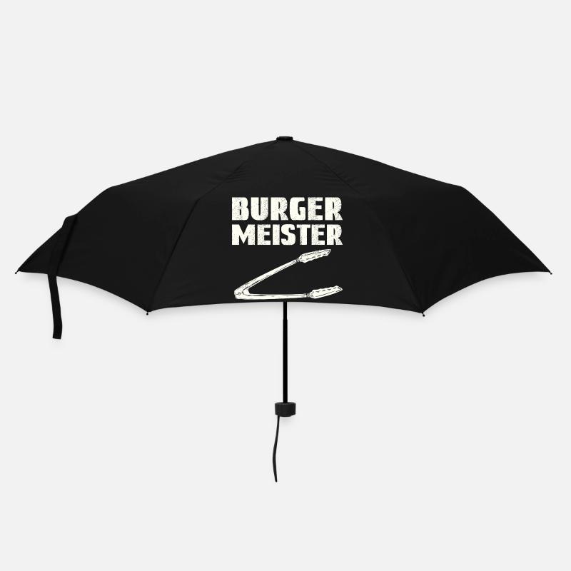 Burger Meister - Regenschirm (klein) - Schwarz