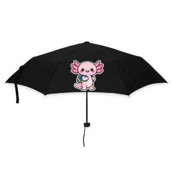 Cuddly axolotl - Umbrella (small) - black - Front