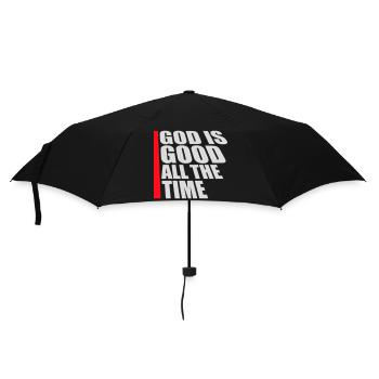 God Is Good All The Time Faith Christian Saying - Umbrella (small) - black - Front