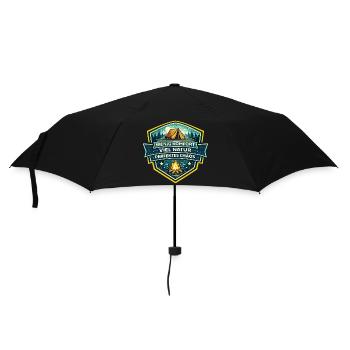 Wenig Komfort Viel Natur Chaos - Regenschirm (klein) - Schwarz - Vorne