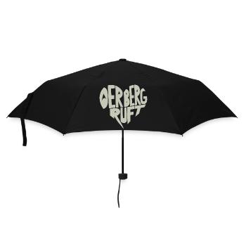 Der Berg ruft Herzdesign - Regenschirm (klein) - Schwarz - Vorne