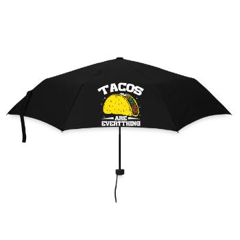 tacos are everything - Regenschirm (klein) - Schwarz - Vorne