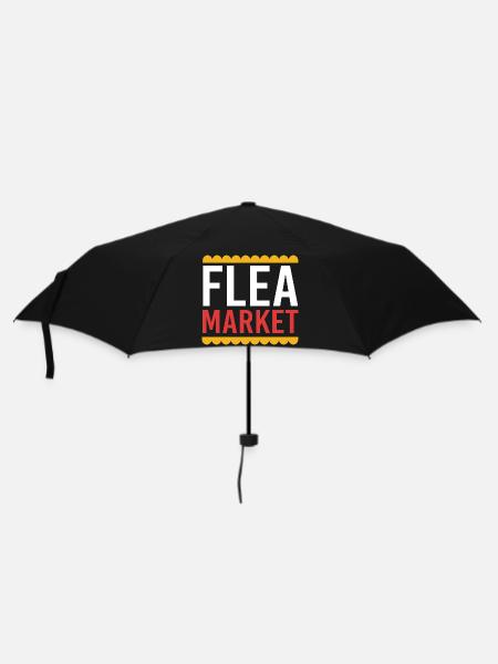 Trödelmarkt Flohmarkt - Regenschirm (klein) - Schwarz