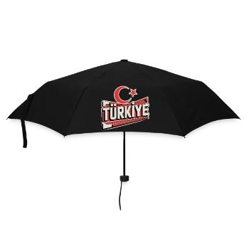 Turkey - Regenschirm (klein) - Schwarz - Vorne
