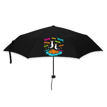 Mom Mom Mom - Lustige Möwen Kinder - Regenschirm (klein) - Schwarz - Vorne