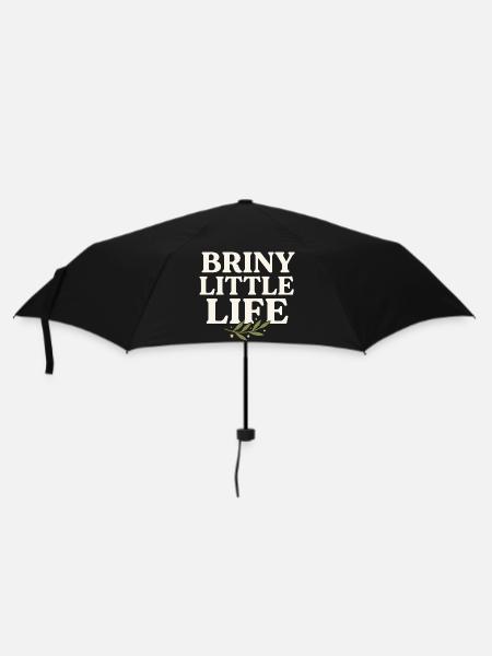 Olive Girl Martini Olive Mediterranes - Regenschirm (klein) - Schwarz
