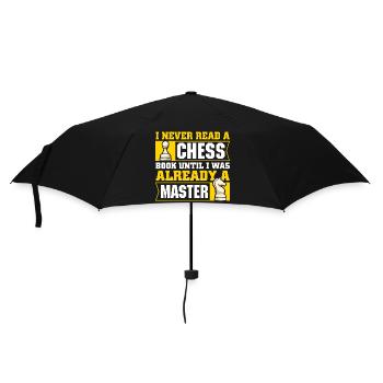 Chess Chess Player Chessboard - Umbrella (small) - black - Front