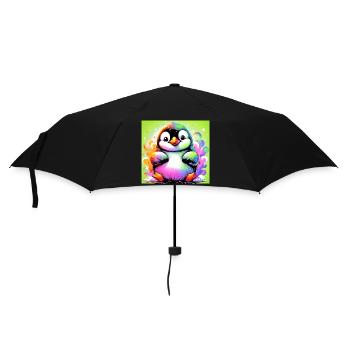 penguin - Umbrella (small) - black - Front