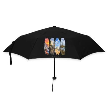 Uruguay Vacation Travel – South America Beach & Culture - Umbrella (small) - black - Front