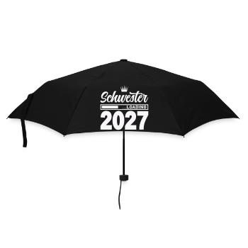 Schwester Loading 2027 - Regenschirm (klein) - Schwarz - Vorne