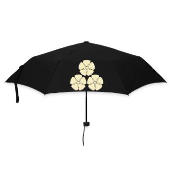 Oriental Vintage Akizuki Clan Japanese Kamon Crest - Umbrella (small) - black - Front
