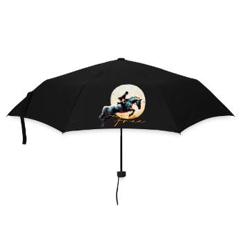 Horse - Regenschirm (klein) - Schwarz - Vorne