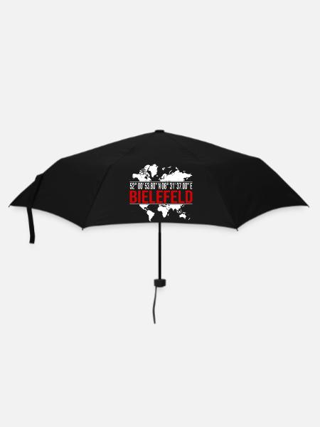 Bielefeld - Regenschirm (klein) - Schwarz