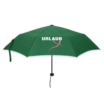 Holiday Rainbow Destination - Umbrella (small) - bottlegreen - Front