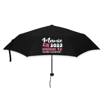 Mamie en 2023 | Cadeau future mamie 2023 Cadeau - Parapluie standard - noir - Devant