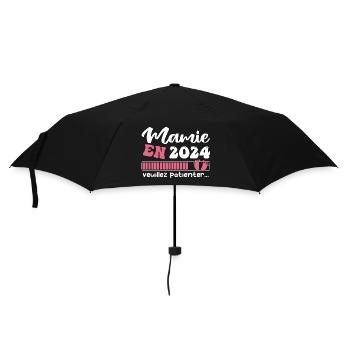 Mamie en 2024 | Cadeau future mamie 2024 Cadeau - Parapluie standard - noir - Devant