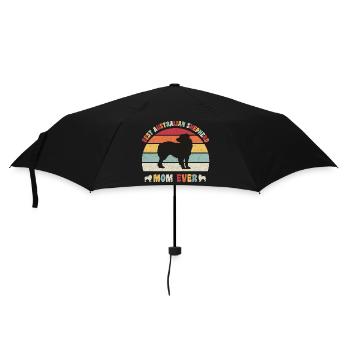 Meilleure maman berger australien jamais amateurs de chiens rétro - Parapluie standard - noir - Devant