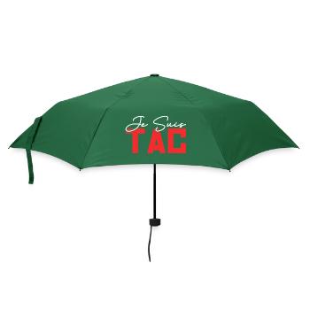 Je Suis TAC | TAC TIC Duo Drôle Cadeau - Parapluie standard - vert bouteille - Devant