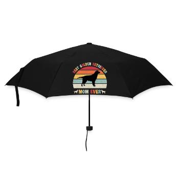 Best Golden Retriever Mom ever dog lovers retro - Umbrella (small) - black - Front
