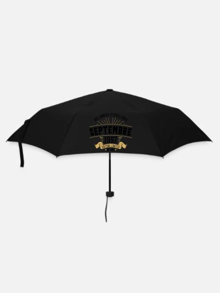 25 Ans Anniversaire Vintage Né(e) Septembre 1997 - Parapluie standard - noir