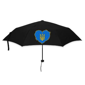 UKRAINE "ukraine-love" slava ukraini kiev - Umbrella (small) - black - Front