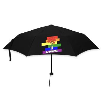 LGBT Gay Lesbian Gay - Umbrella (small) - black - Front
