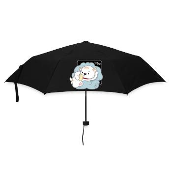 Dog Korean - Japanese Style 03 - Umbrella (small) - black - Front