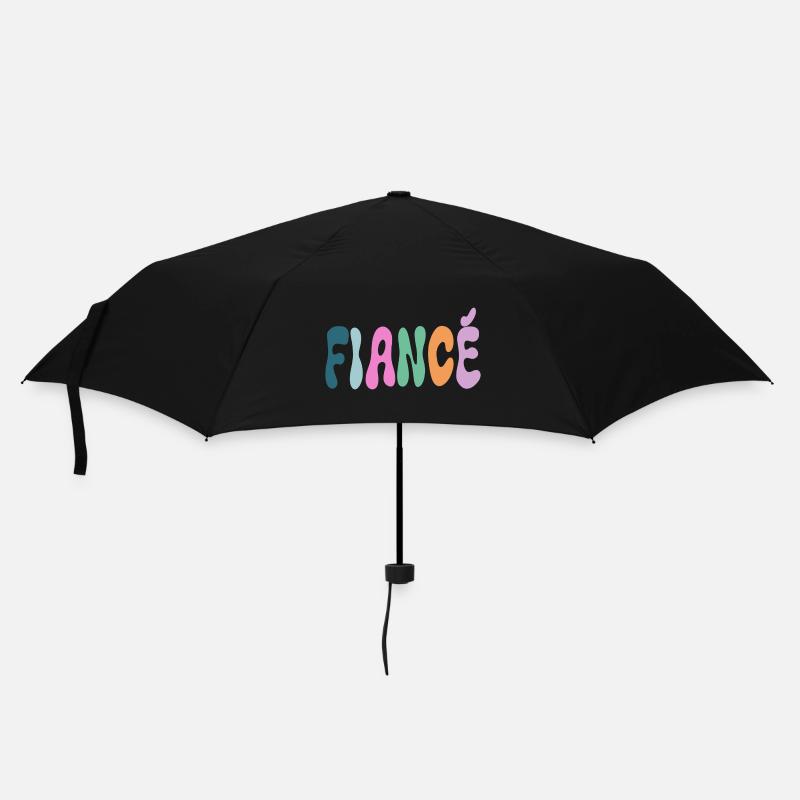 Bräutigam - Regenschirm (klein) - Schwarz