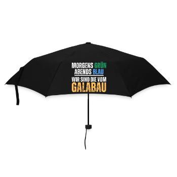 Gartenbau Landschaftsbau Galabau Spruch - Regenschirm (klein) - Schwarz - Vorne