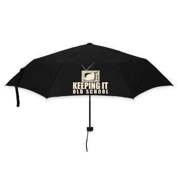 Keeping It Old School - Parapluie standard - noir - Devant