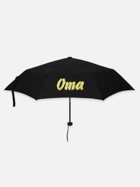 Kosename Oma 3DStyle - Regenschirm (klein) - Schwarz