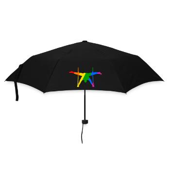 Wrestling in variety - Umbrella (small) - black - Front