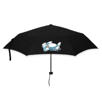Polar Bear aperolling after climate change - Umbrella (small) - black - Front