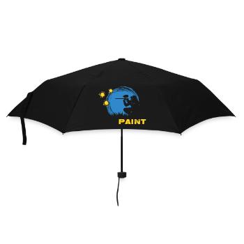 Paintball-Legende Gotcha Paintballspieler - Regenschirm (klein) - Schwarz - Vorne