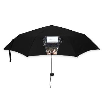 Inspire Typo Vintage Typewriter - Umbrella (small) - black - Front