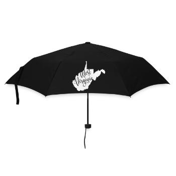West Virginia - Regenschirm (klein) - Schwarz - Vorne