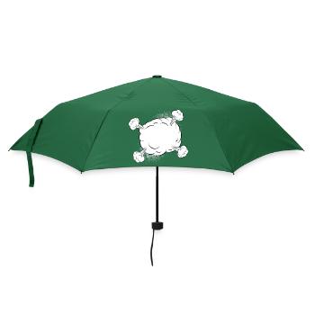 Empty comic fight cloud for your own texts & motifs - Umbrella (small) - bottlegreen - Front
