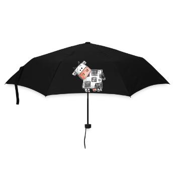 Square Cow I Cow Square Square - Umbrella (small) - black - Front