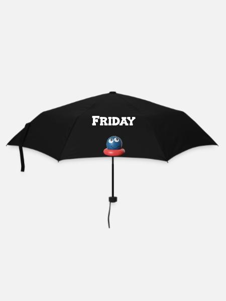 Friday - Regenschirm (klein) - Schwarz