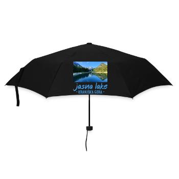 Jasna Lake Kranjska Gora Slowenien - Regenschirm (klein) - Schwarz - Vorne