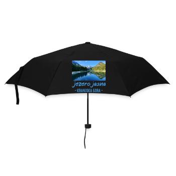 Jezero Jasna See Kranjska Gora Slowenien - Regenschirm (klein) - Schwarz - Vorne