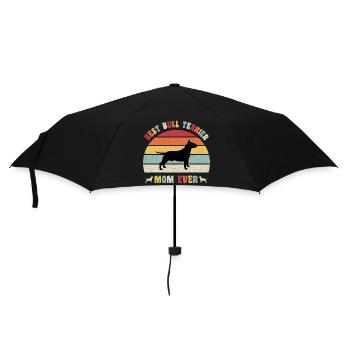 Best Bull Terrier Mom ever dog lovers vintage - Umbrella (small) - black - Front