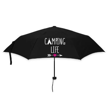 Camping Life - Umbrella (small) - black - Front