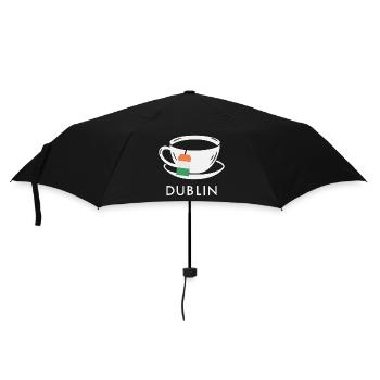 Dublin Tea Cup UK Flag Teabag - Umbrella (small) - black - Front