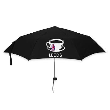 Leeds Tea Cup UK Flag Teabag - Umbrella (small) - black - Front