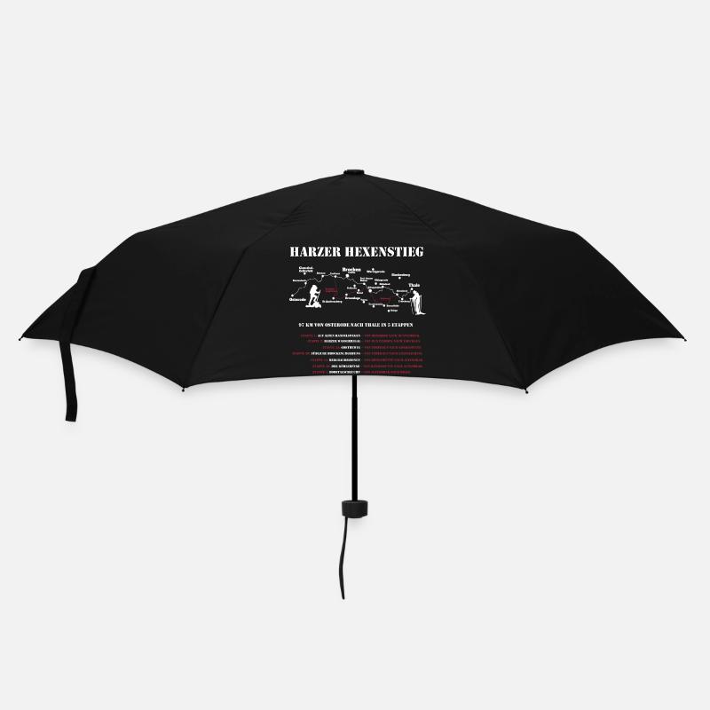 Harzer Hexenstieg Wandergruppen - 5 Etappe - Regenschirm (klein) - Schwarz