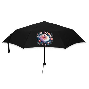 Danseuse de ballet avec tutu - Parapluie standard - noir - Devant